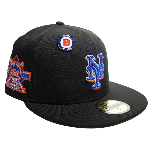 New York Mets 2000 Subway Series Black Blue 59Fifty Fitted Hat by