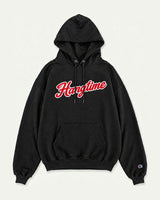 Hangtime Apparel Script Hoodie – Black/Red