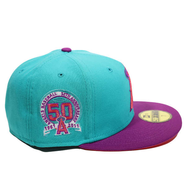 ANAHEIM ANGELS NEW ERA 59FIFTY 50 YEARS HAT – Hangtime Indy