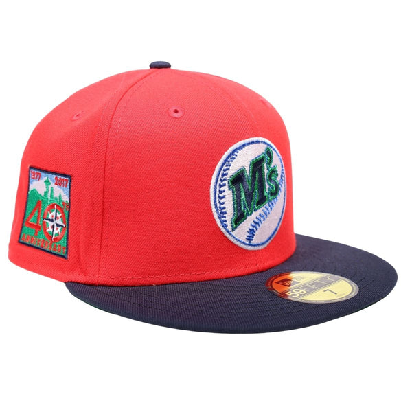 Mitchell N Ness Seattle Mariners 40th Anniversary Snapback (White