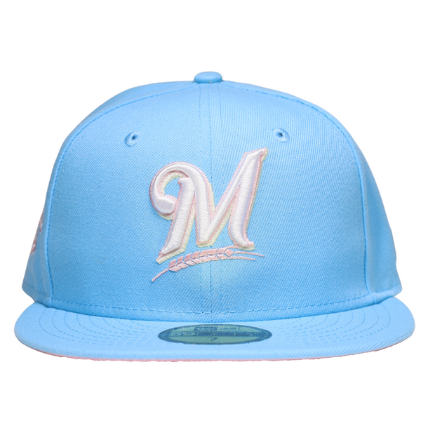 Baby Blue & Pink Fitted Hats  New Era Cotton Candy Fitted Caps