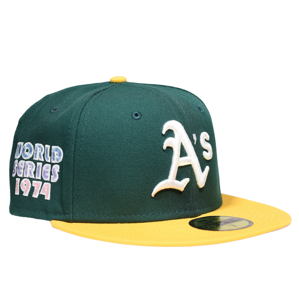 OAKLAND ATHLETICS NEW ERA 59FIFTY 1974 WORLD SERIES HAT – Hangtime