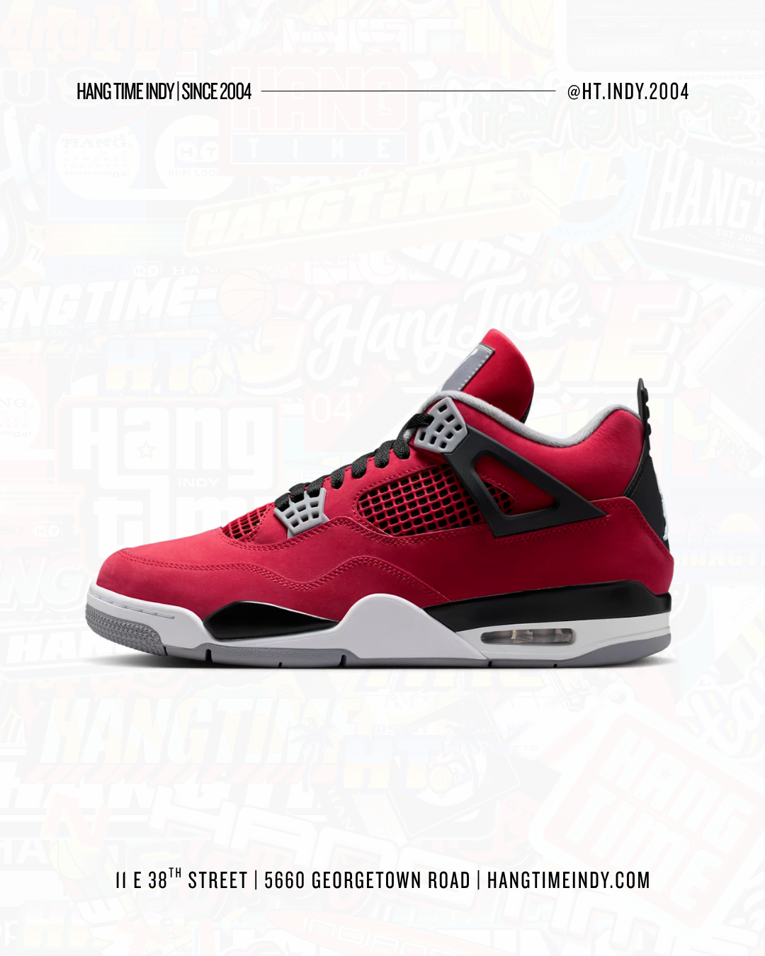 Air Jordan 4 "Toro Bravo" Fire Red and Black