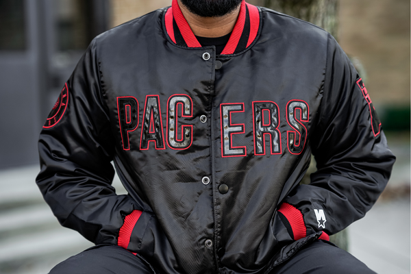 Hang Time x Starter Indiana Pacers Jacket - Black/Red