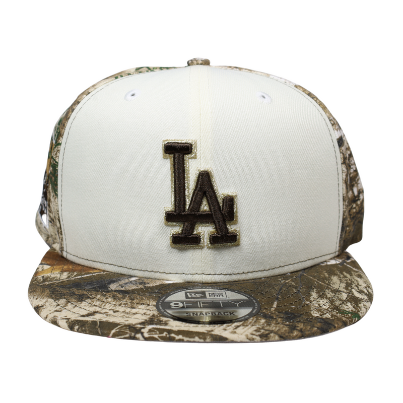 Los Angeles Dodgers White Floral 9Fifty New Era Fits Snapback Hat