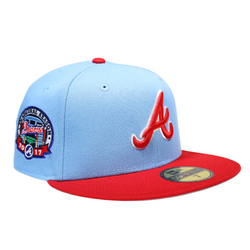 Atlanta Braves Anniversary 59FIFTY Fitted Hat, White - Size: 8, by New Era