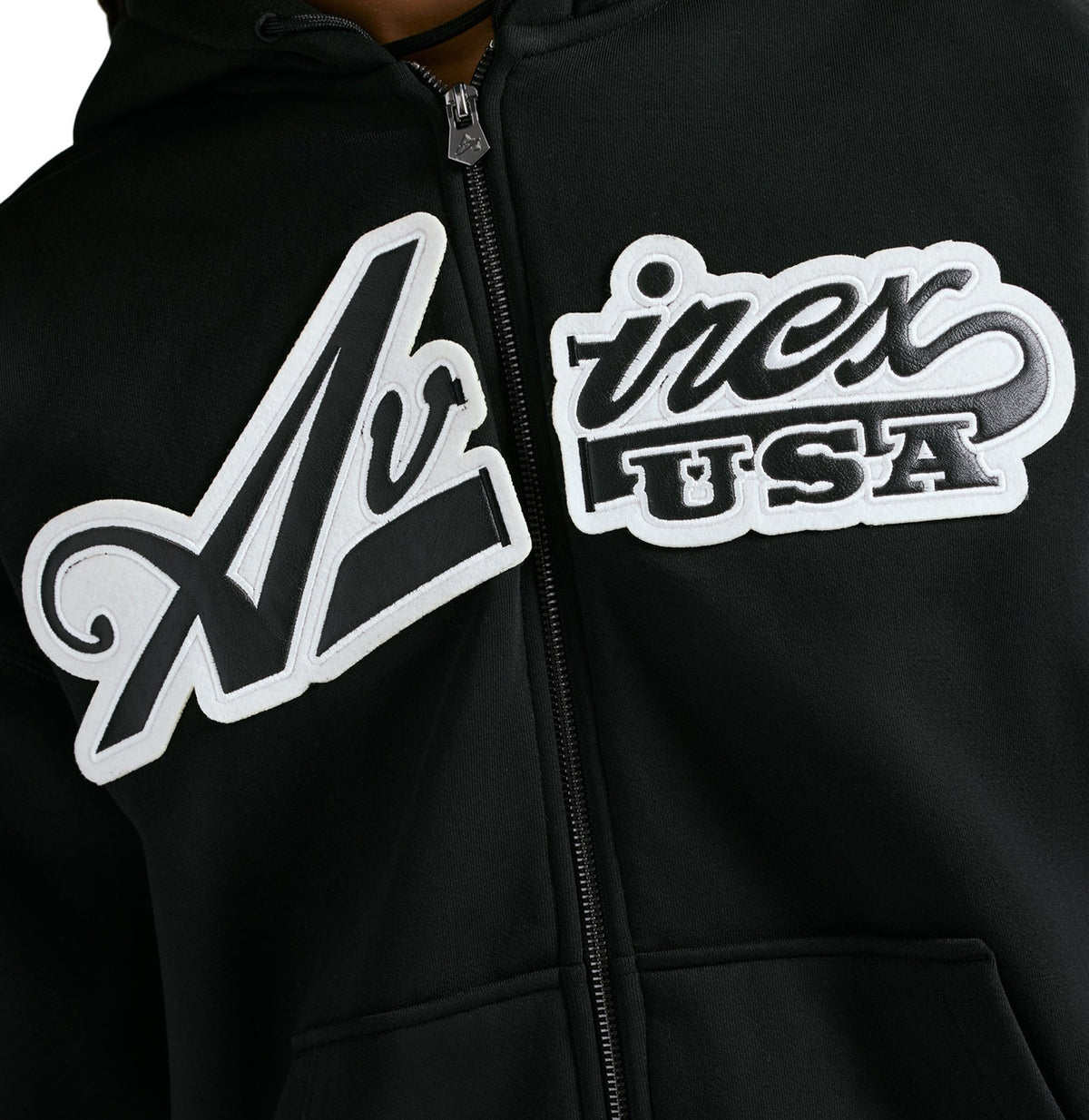 Avirex Script Set – Black – detail view