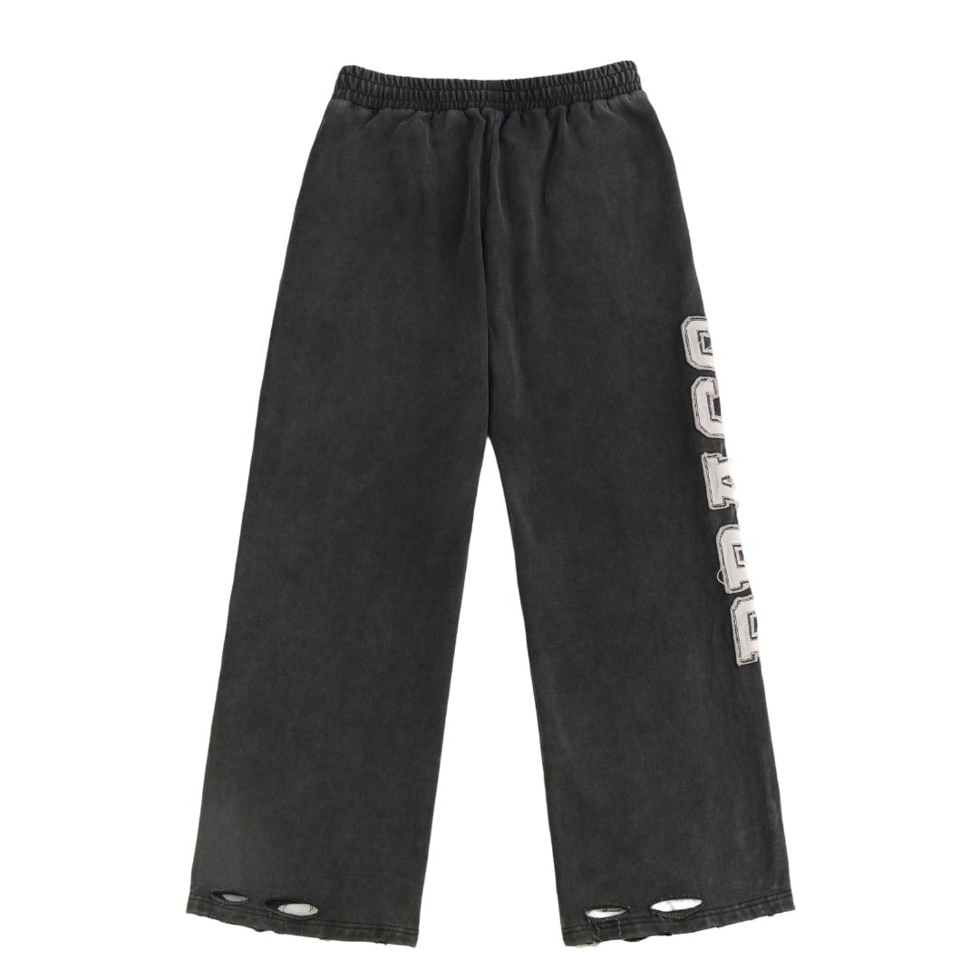Draco Black Distressed Bottom – Black 2