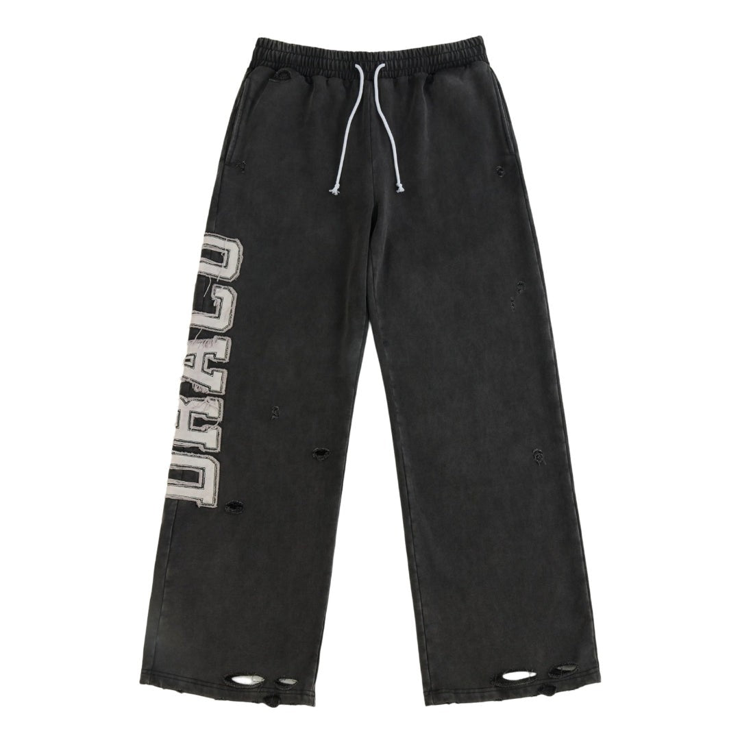 Draco Black Distressed Bottom – Black