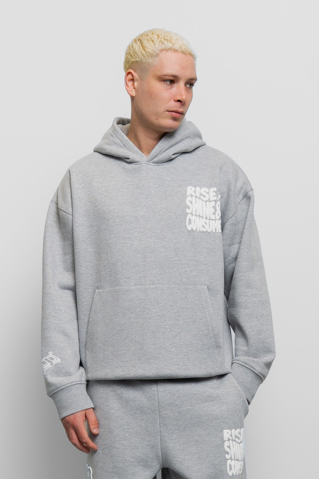 Fresh Flavours Rise, Shine Consume Top – Grey