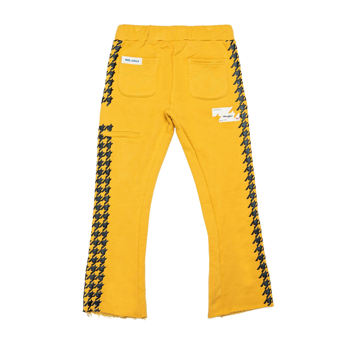 Free Refills Flyer Flare Sweatpants – Yellow – back view