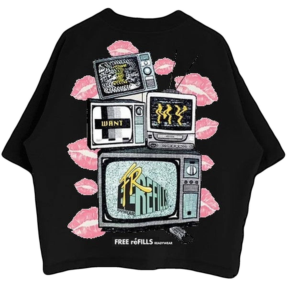 Free Refills I Want My Free Refill – Black – back view