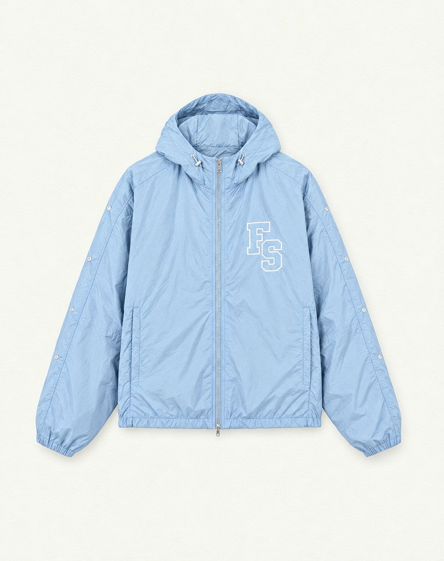 Forever Situated Nylon Track Jacket – Light Blue 2