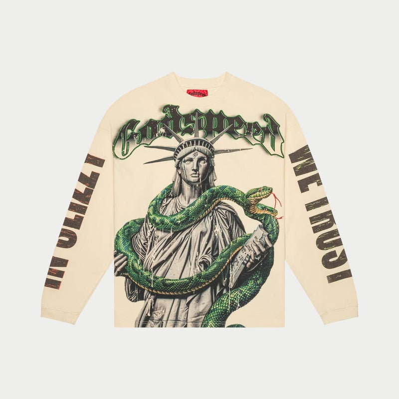 Godspeed Statue Snake Long Sleeve – Off White