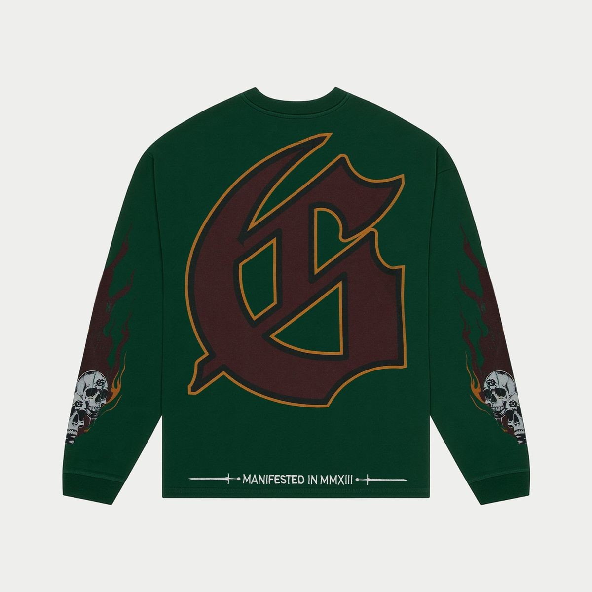 Godspeed Morale L/S Tee – Green – back view
