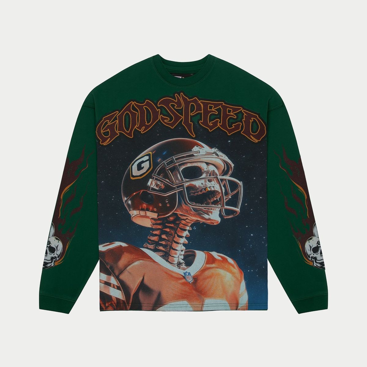 Godspeed Morale L/S Tee – Green – front view