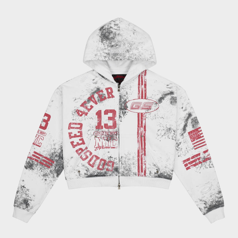 Godspeed Roadster Zip Hoodie – White