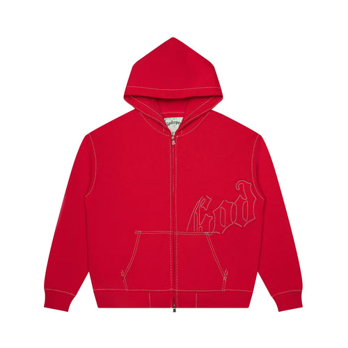 Godspeed OG Logo Sweatsuit Stitched Top – Red