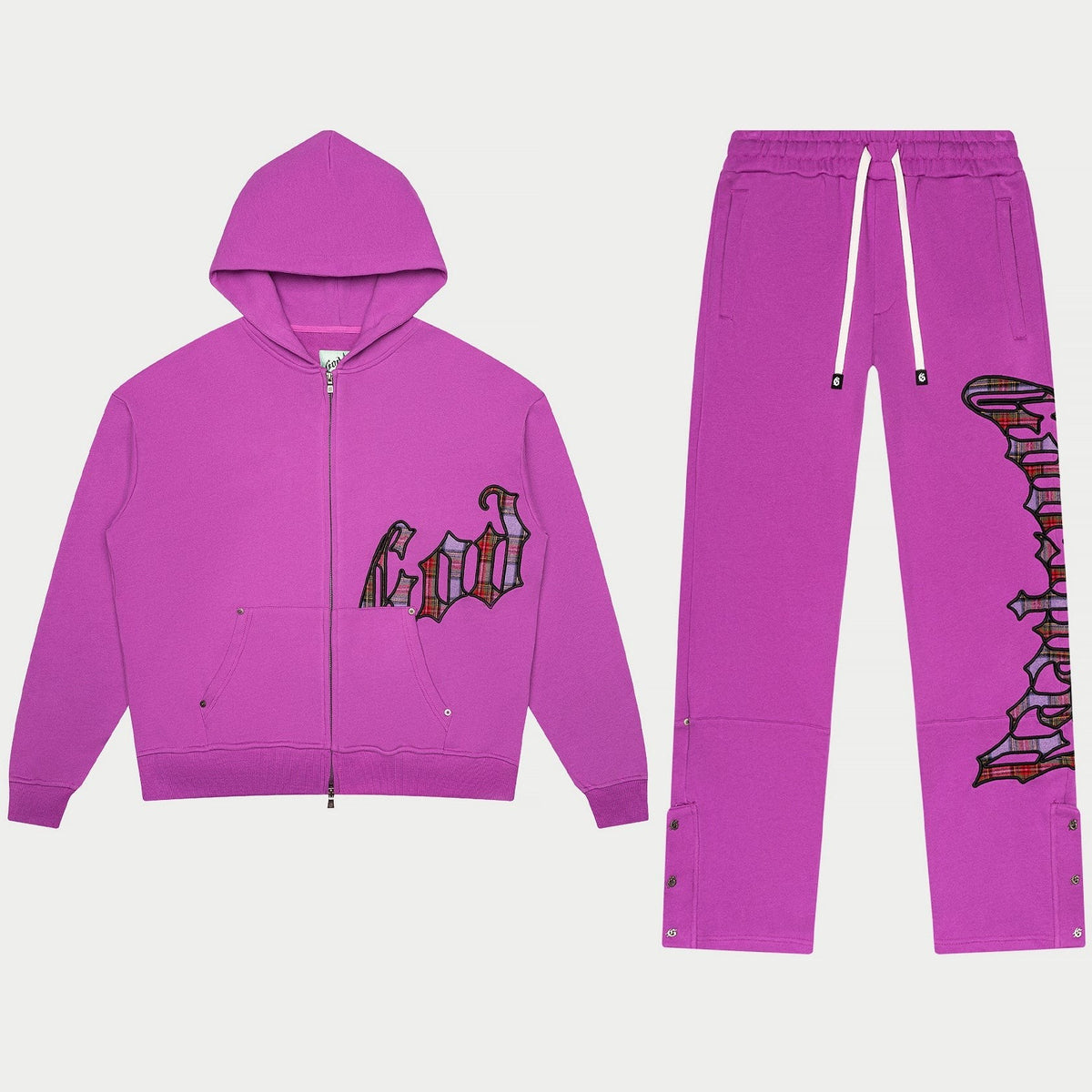 Godspeed OG Logo Sweatsuit – Pink – full set, front