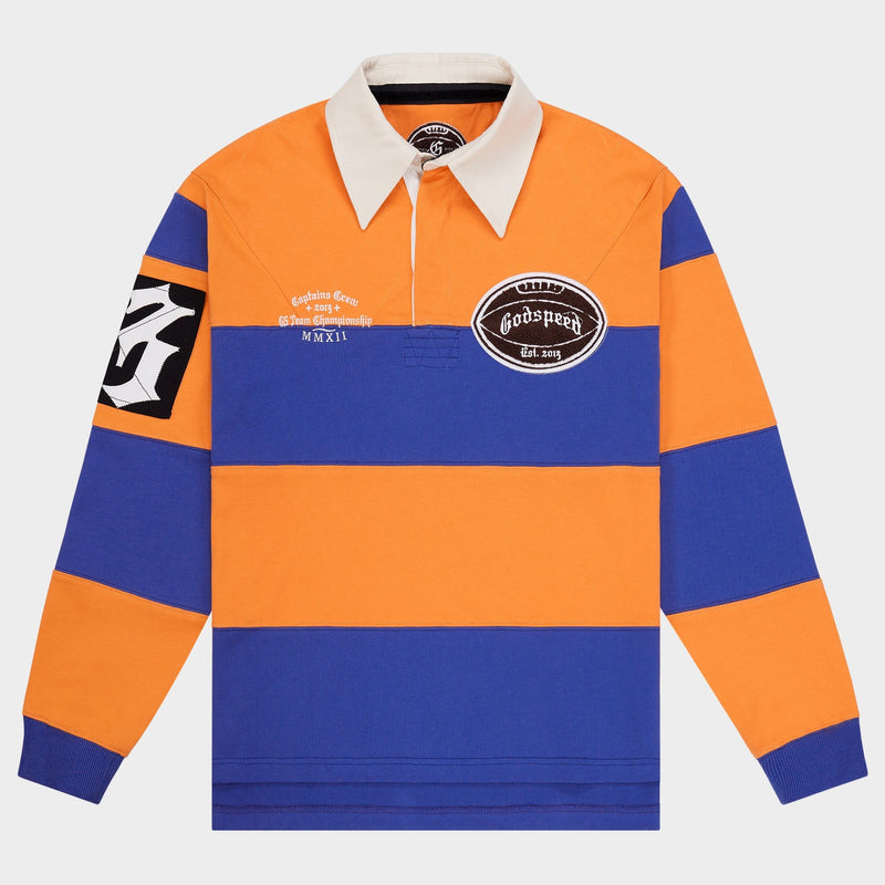 Godspeed Classic Field Rugby Shirt – Orange/Blue