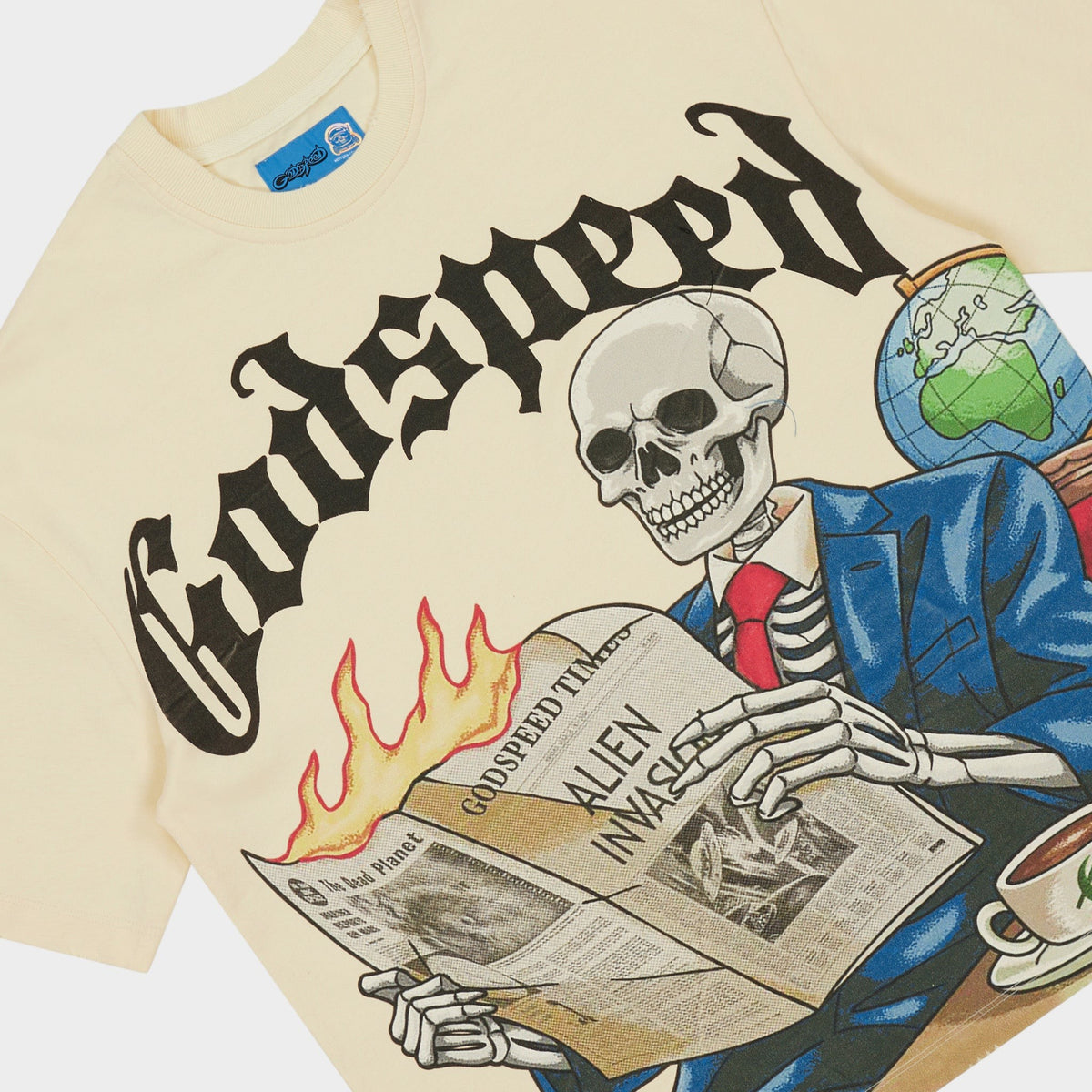 Godspeed GS Times T-Shirt – Bone – detail view