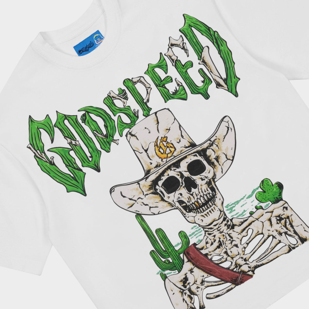 Godspeed Goldie T-Shirt – White – detail view
