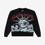 Godspeed Statue Of Liberty Crewneck – Black