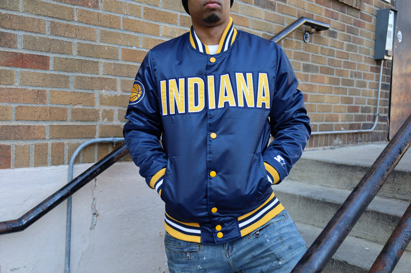 Pacers Navy Satin