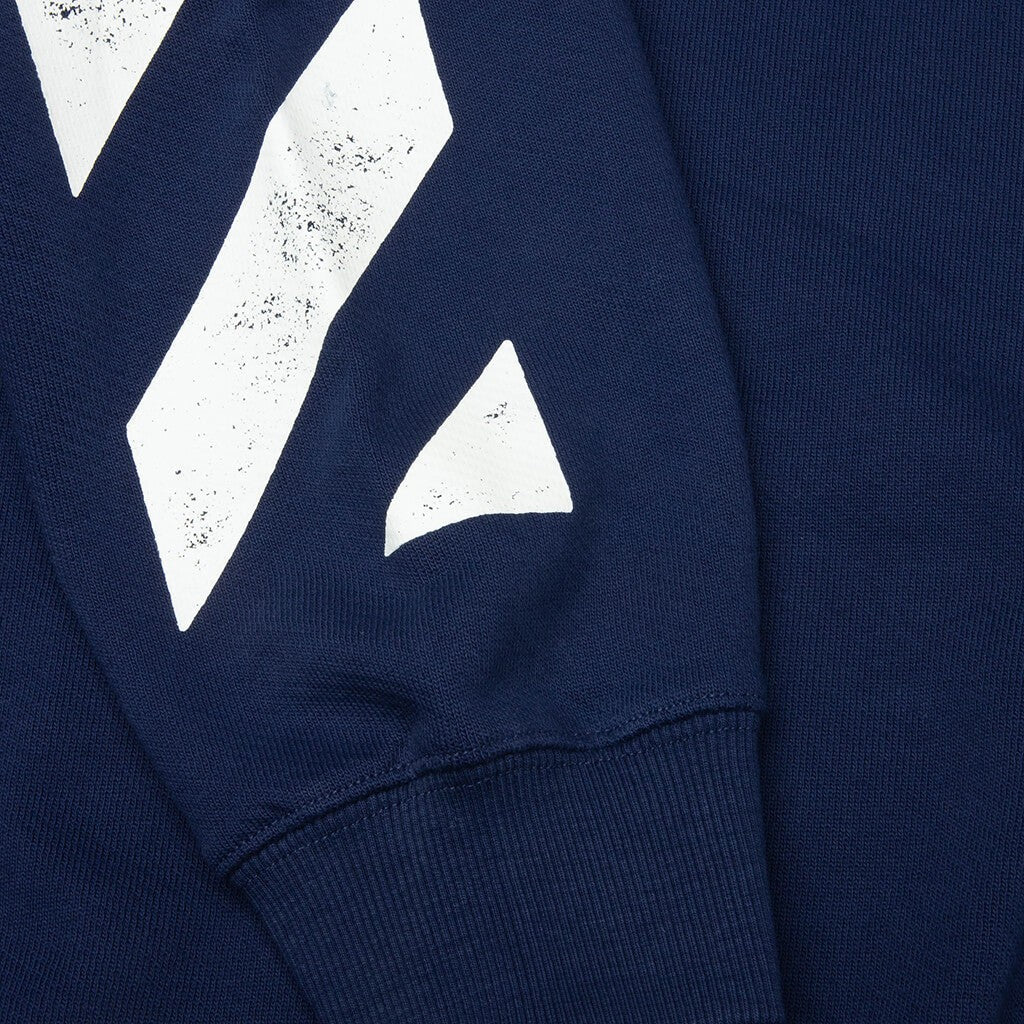 Off-White Diagonal Full Zip Hoodie – Marine – detail 4