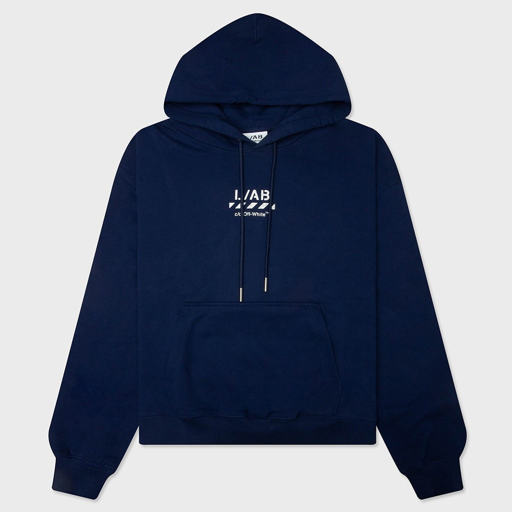 Off-White Core Diagonal Hoodie – Marine – front view