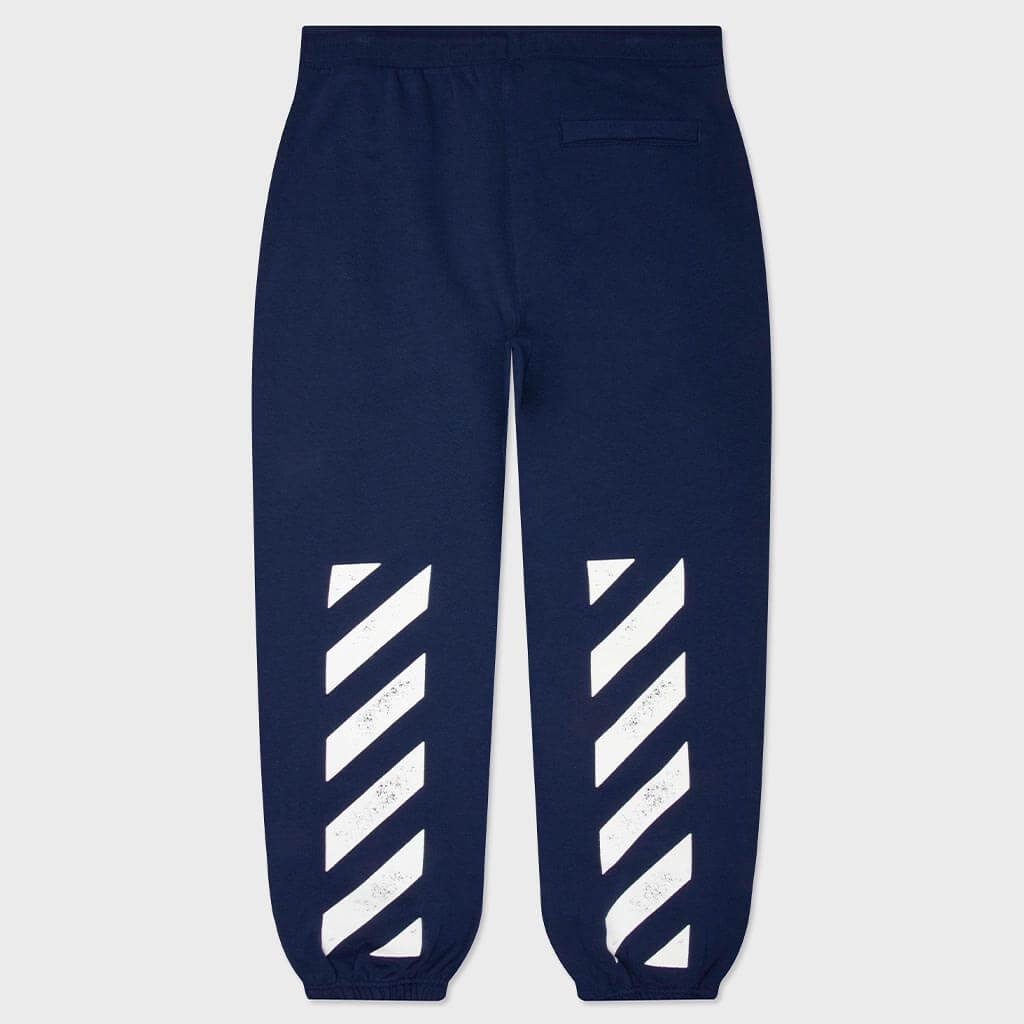 Off-White Diagonal Jogger Pants – Marine – back view