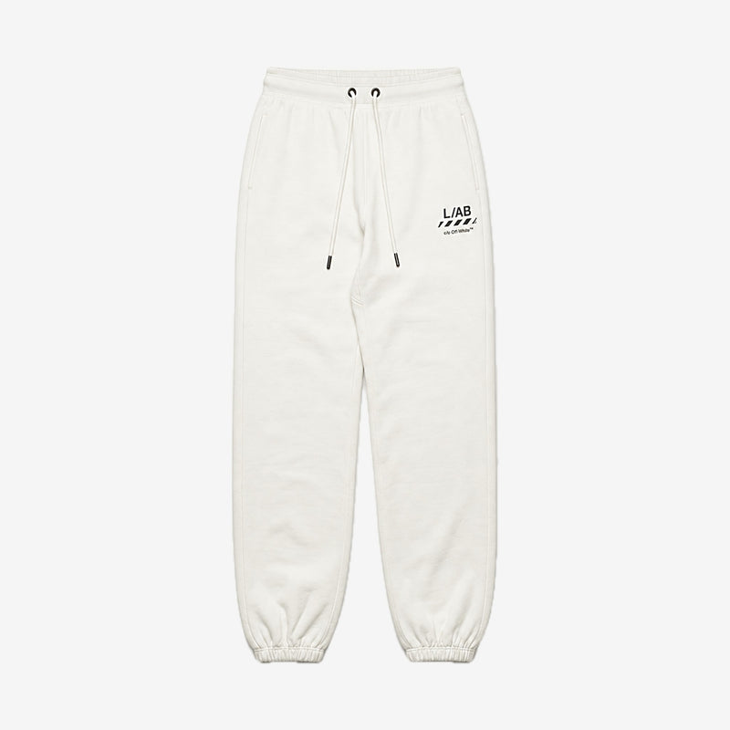 Off-White Diagonal Jogger Pants – White