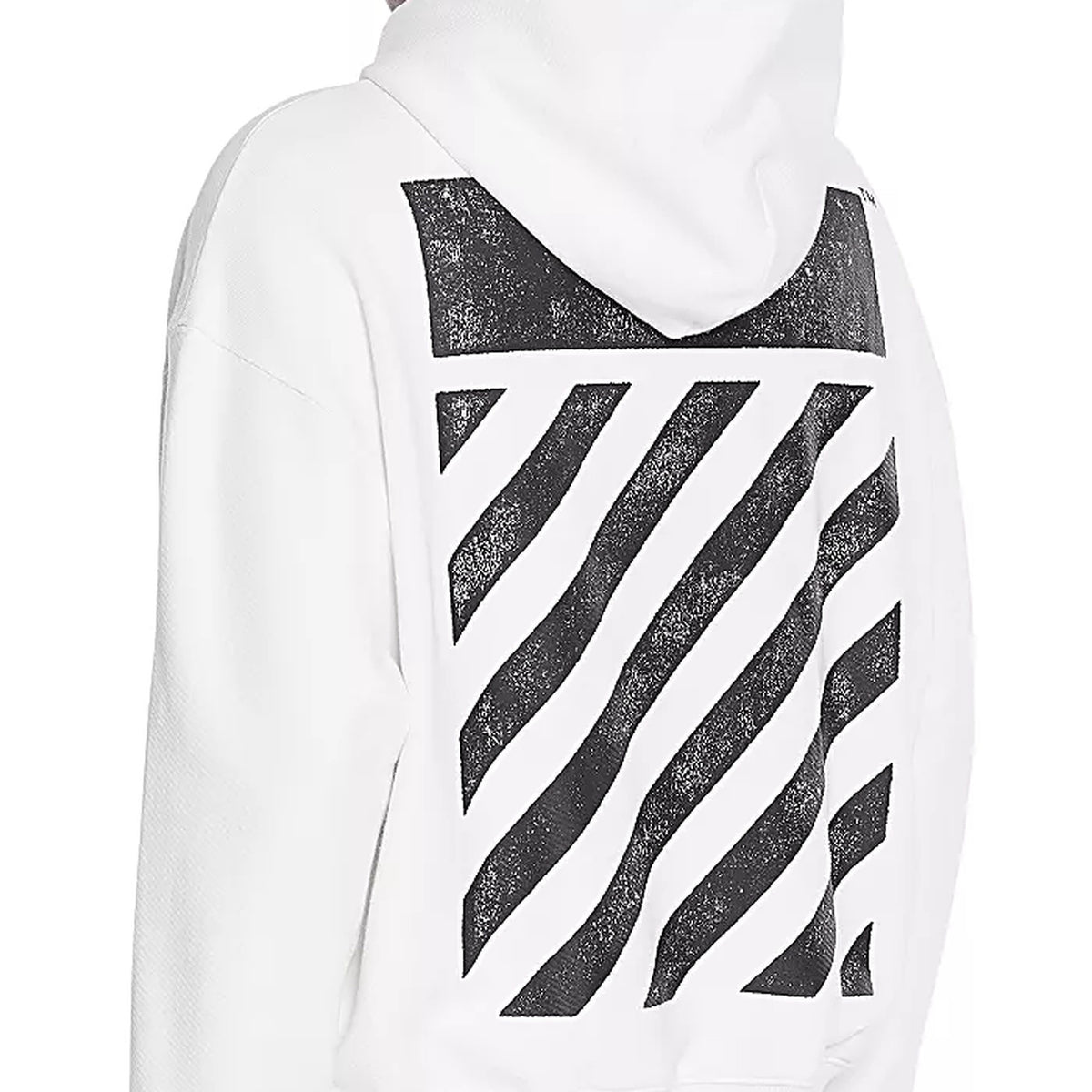 Off-White Core Diagonal Hoodie – White – detail view