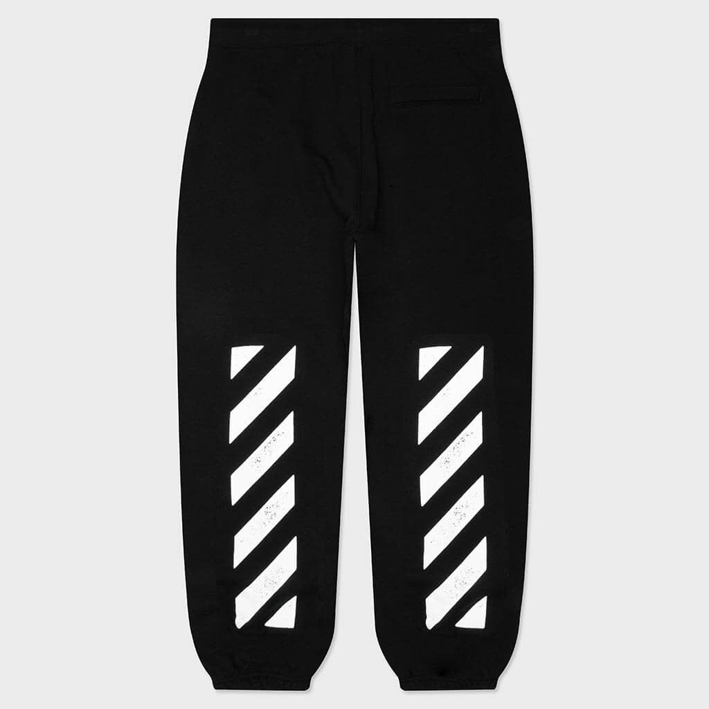 Off-White Diagonal Jogger Pants – Black – back view