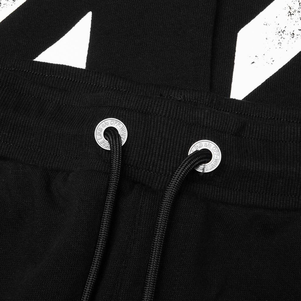 Off-White Diagonal Jogger Pants – Black – detail view