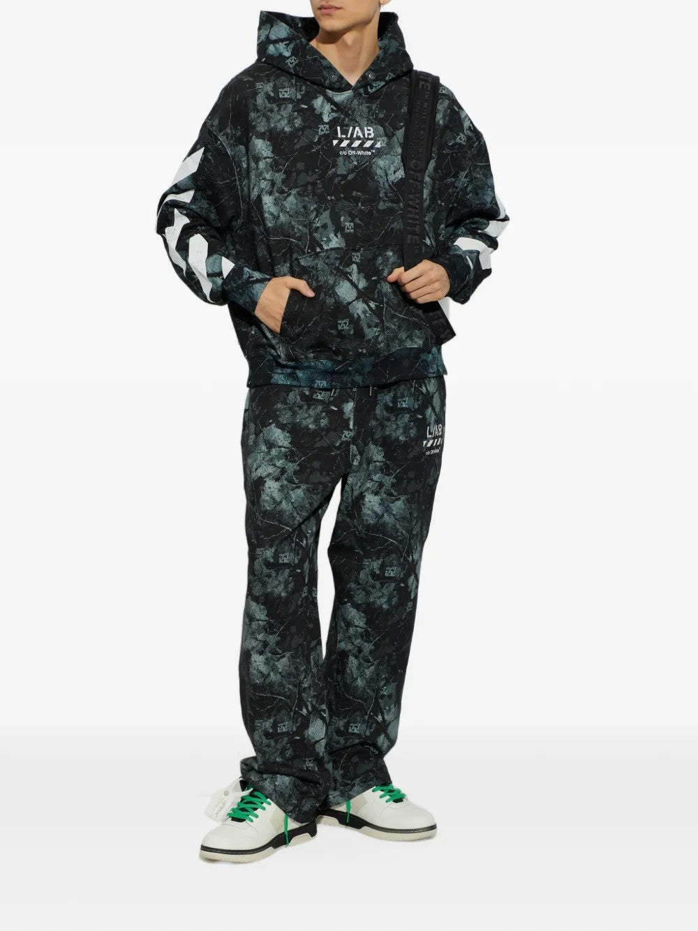 Off-White Printed Camo Set – Black – on model