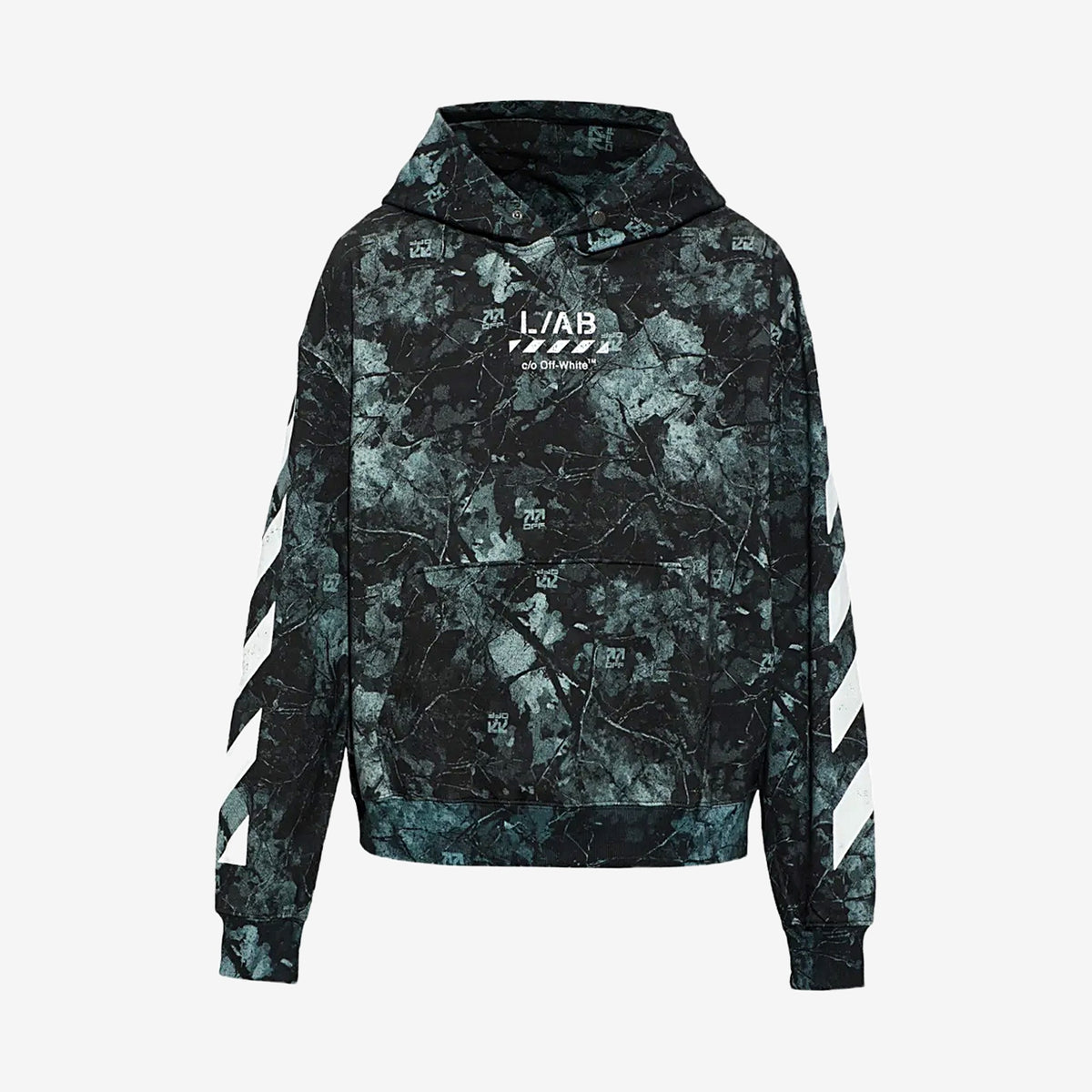 Off-White Printed Camo Top – Black