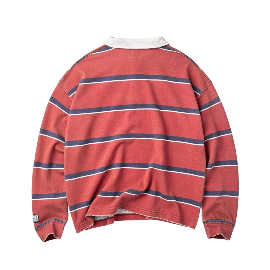 Vale Valemore Long Sleeve Rugby – Red – back view