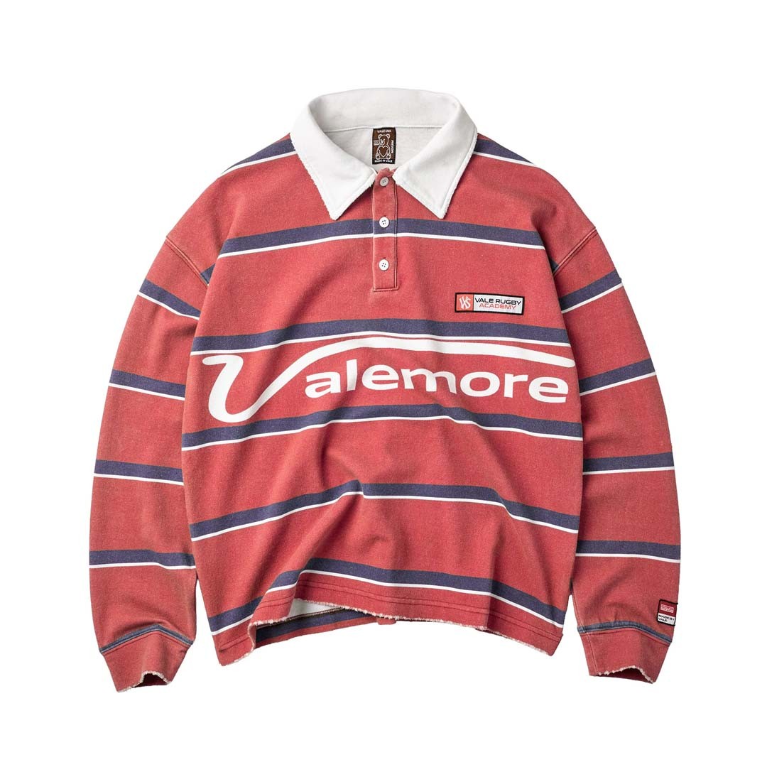 Vale Valemore Long Sleeve Rugby – Red – front view