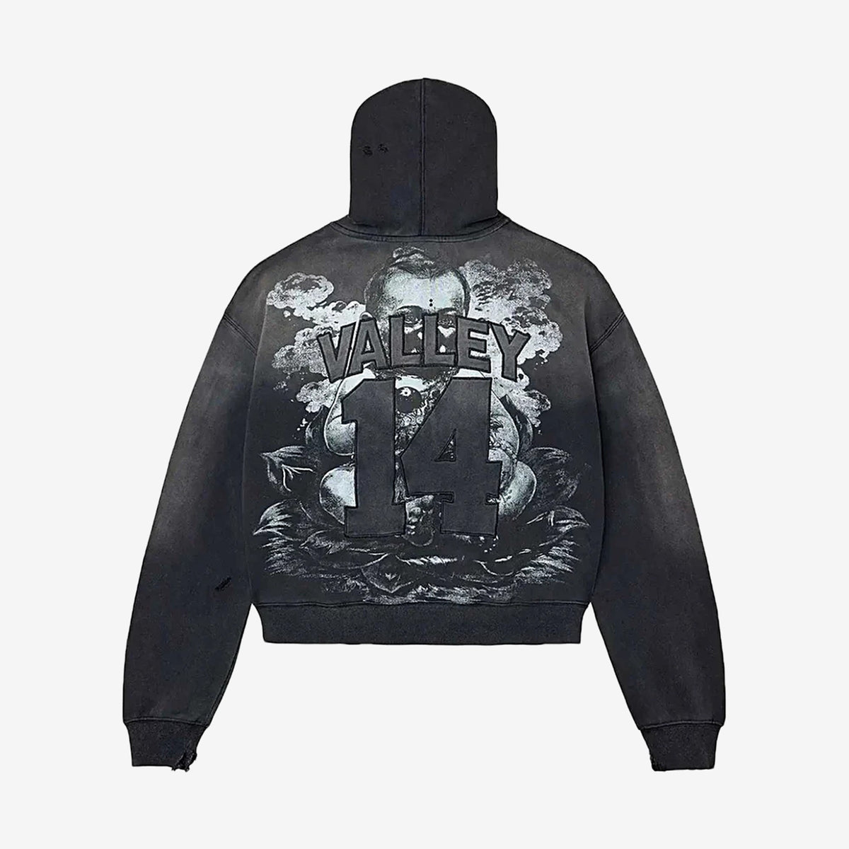 Vale Religion Pullover Hoodie – Black – back view