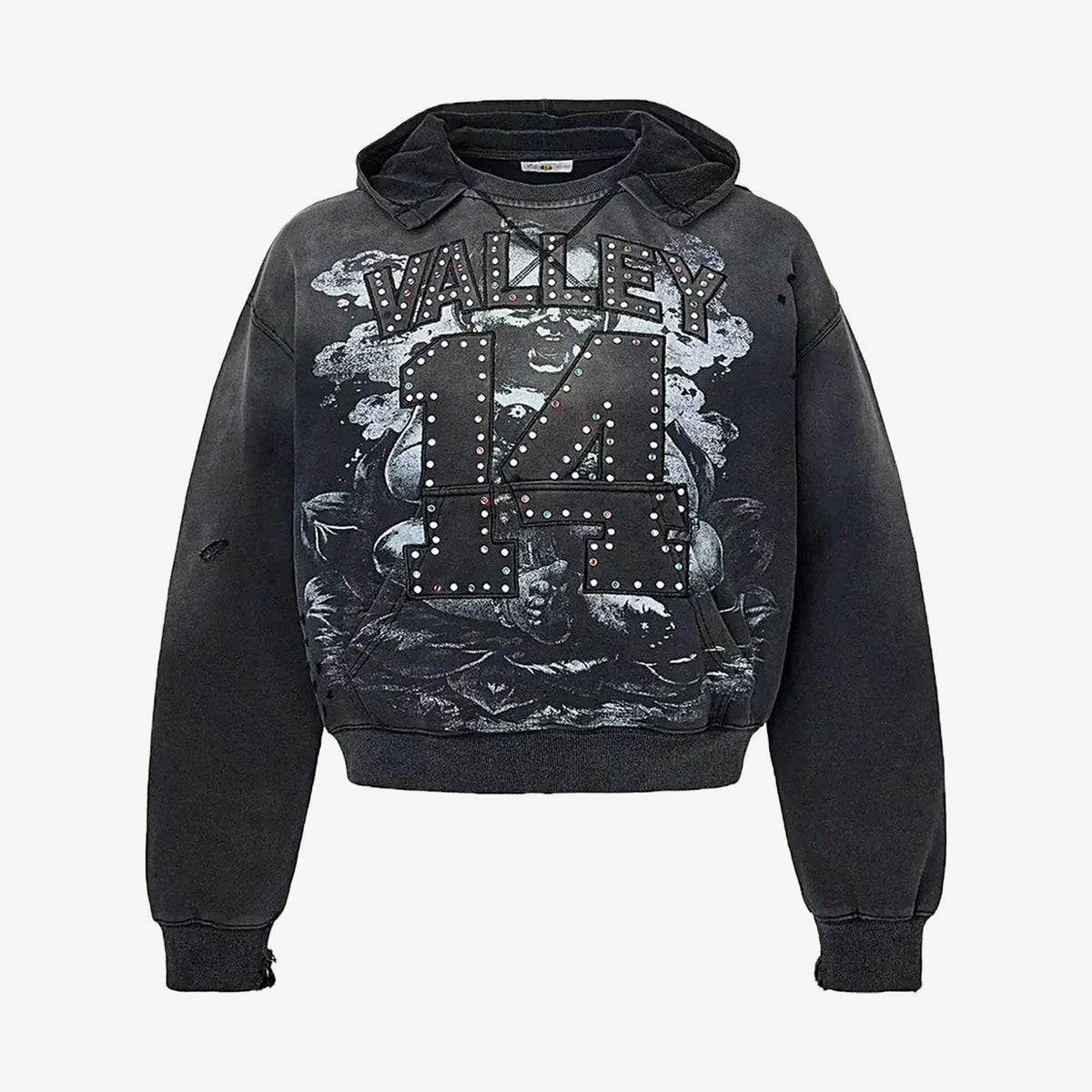 Vale Religion Pullover Hoodie – Black – front view