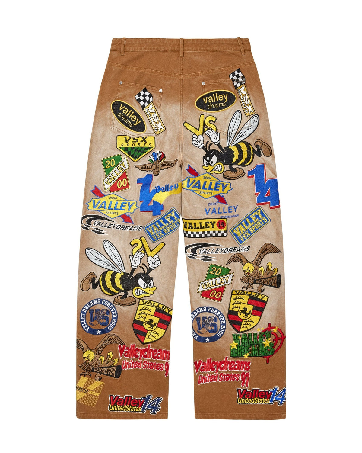 Vale Passport Pants – Brown – back view