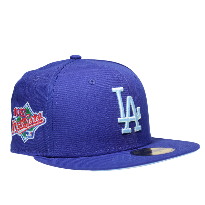 Los Angeles Dodgers New Era 1988 World Series Side Patch 59FIFTY Fitted Hat - Red 7 3/4