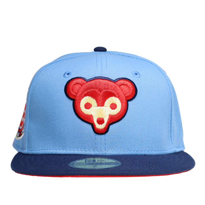 Chicago Cubs TEAM BASIC Red-White Fitted Hat by New Era