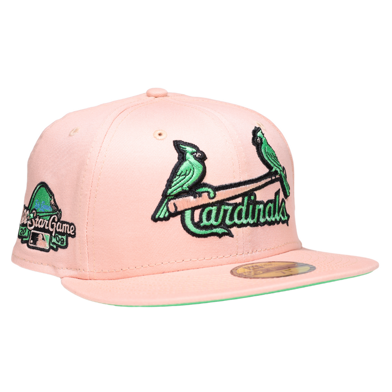 St. Louis Cardinals New Era 2009 MLB All-Star Game Cyber Vice 59FIFTY  Fitted Hat - Green/Aqua