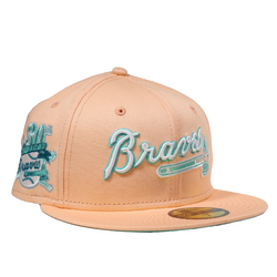 ATLANTA BRAVES NEW ERA 59FIFTY 30TH ANNIVERSARY SCRIPT HAT