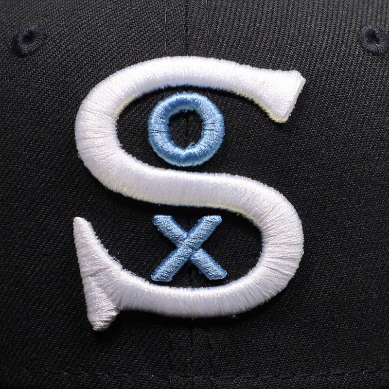 Chicago White Sox New Era 1917 World Series Side Patch Peach Undervisor  59FIFTY Fitted Hat - White/Gray