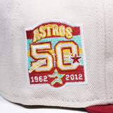 HOUSTON ASTROS NEW ERA 59FIFTY 50TH ANNIVERSARY SCRIPT HAT – Hangtime Indy