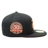 New Era Baltimore Orioles Orange Retro Script 30th Anniversary Throwback  Edition 59Fifty Fitted Hat