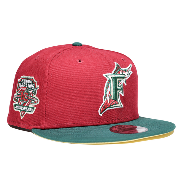 FLORIDA MARLINS NEW ERA 9FIFTY SNAPBACK 10TH ANNIVERSARY HAT